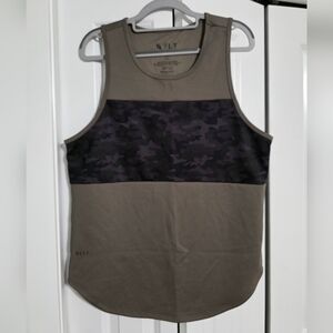 Women's Camouflage Tank Top - Black and Tan